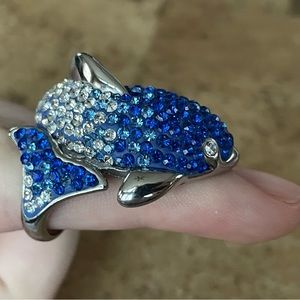 Stainless Steel Dolphin Ring